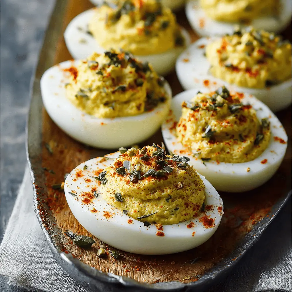 Deviled Eggs Recipe: Easy Turkey Bacon & Chicken Ham Twist