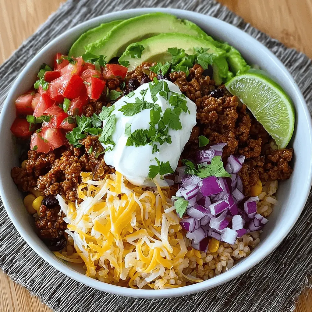 Ground Beef Burrito Bowls