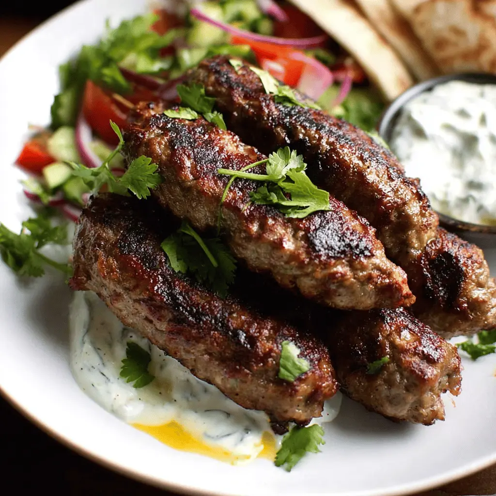 Lamb Koftas with Tahini Yogurt Sauce: Juicy Homemade Delight