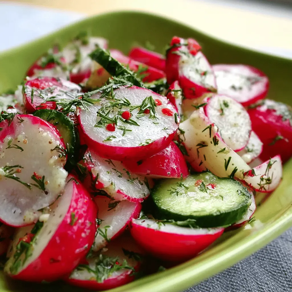 The Best Radish Salad with Turkey Bacon and Chicken Ham Delights