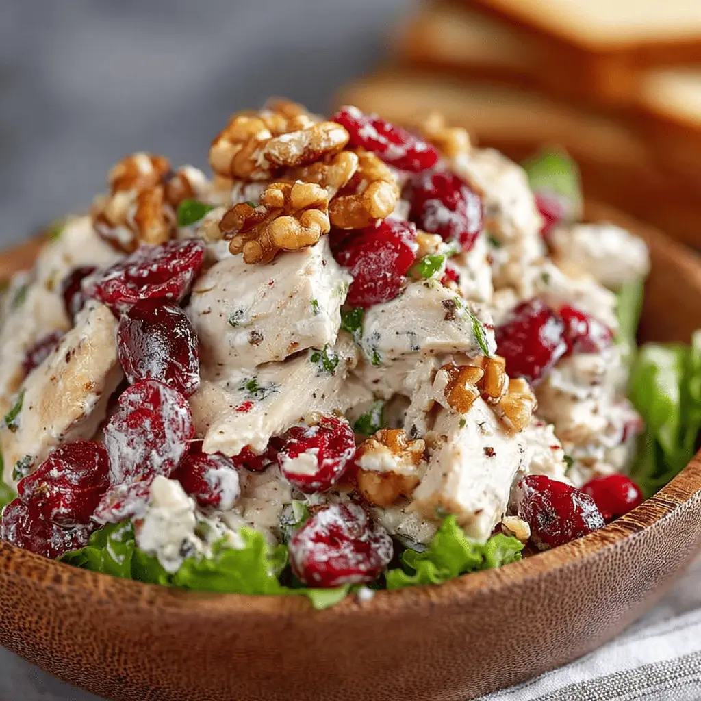 Cranberry Walnut Chicken Salad: Easy, Fresh, and Flavorful Delight