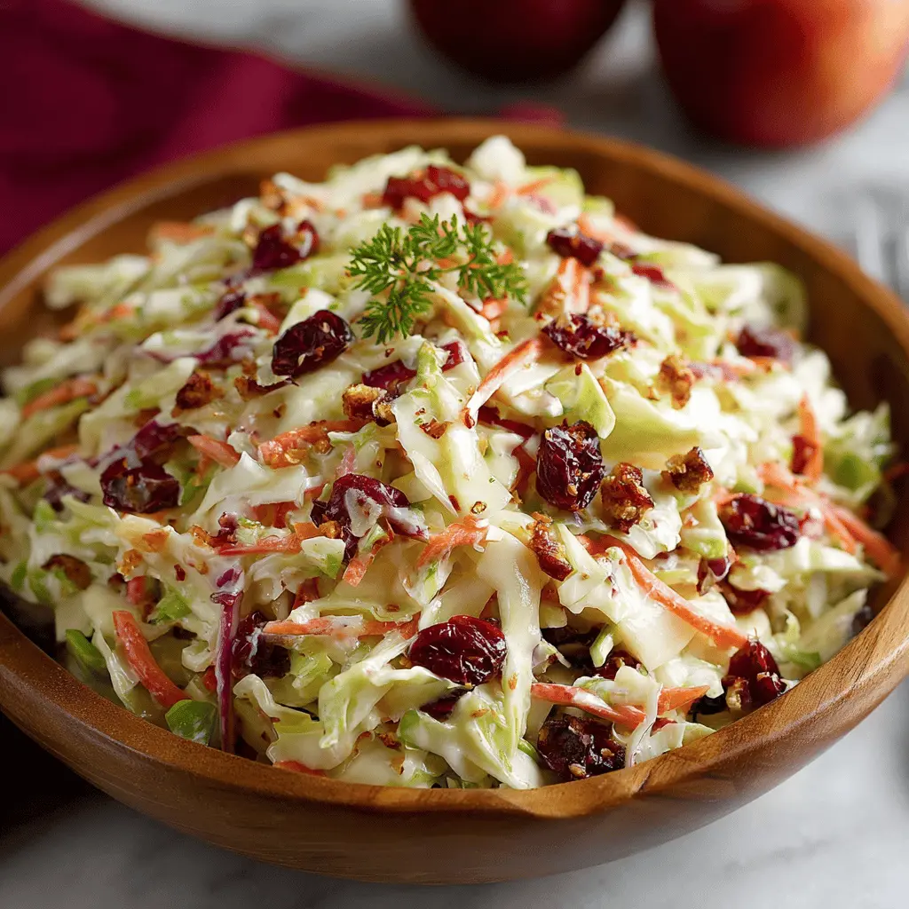 Cranberry Apple Coleslaw: The Best Crunchy Side for Any Meal