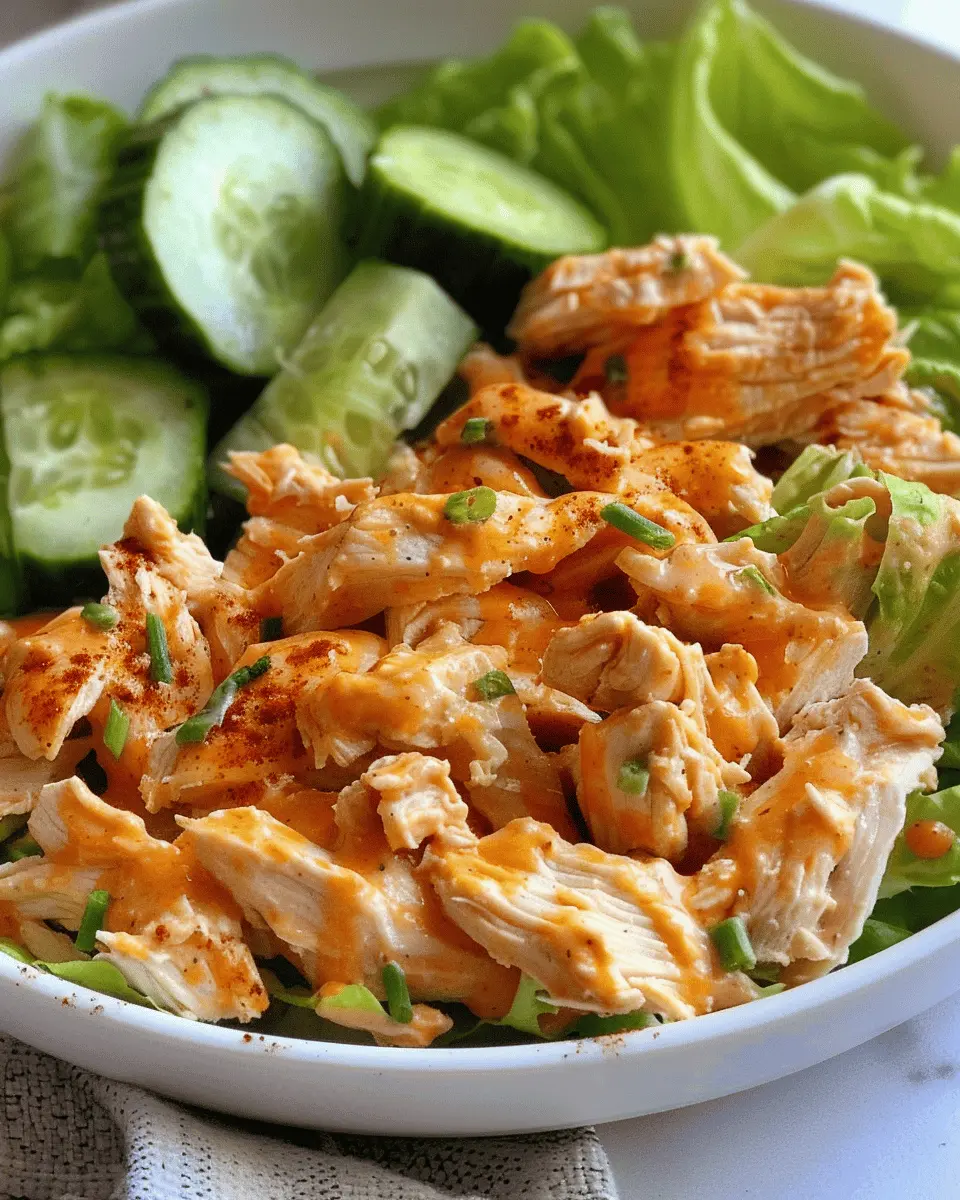 High Protein Buffalo Chicken Salad: A Healthy, Flavorful Twist