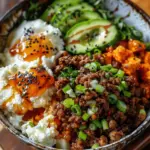 Ground Beef Hot Honey Bowl