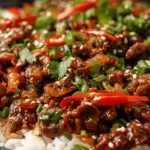Crispy Chilli Beef Rice