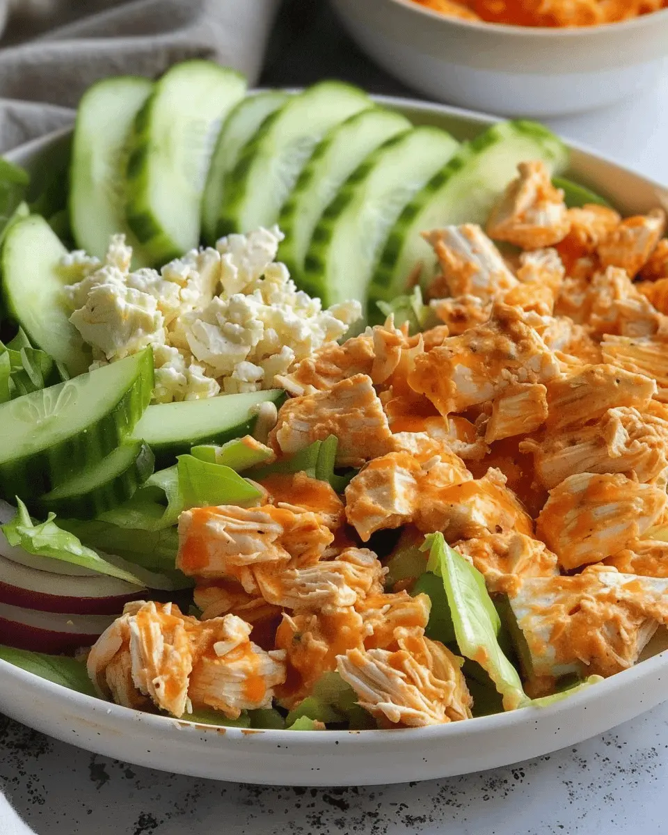 High Protein Buffalo Chicken Salad: Easy & Delicious Recipe
