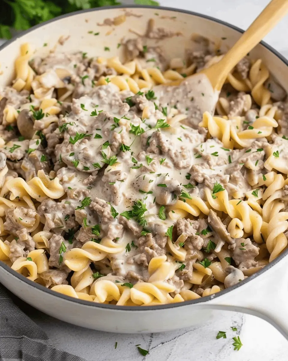 30-Minute Ground Beef Stroganoff: Easy Comfort Food Delight