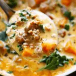 Creamy Sweet Potato and Sausage Soup