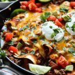 Beef Skillet Enchiladas