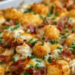 Easy Chicken Bacon Ranch Tater Tot Casserole