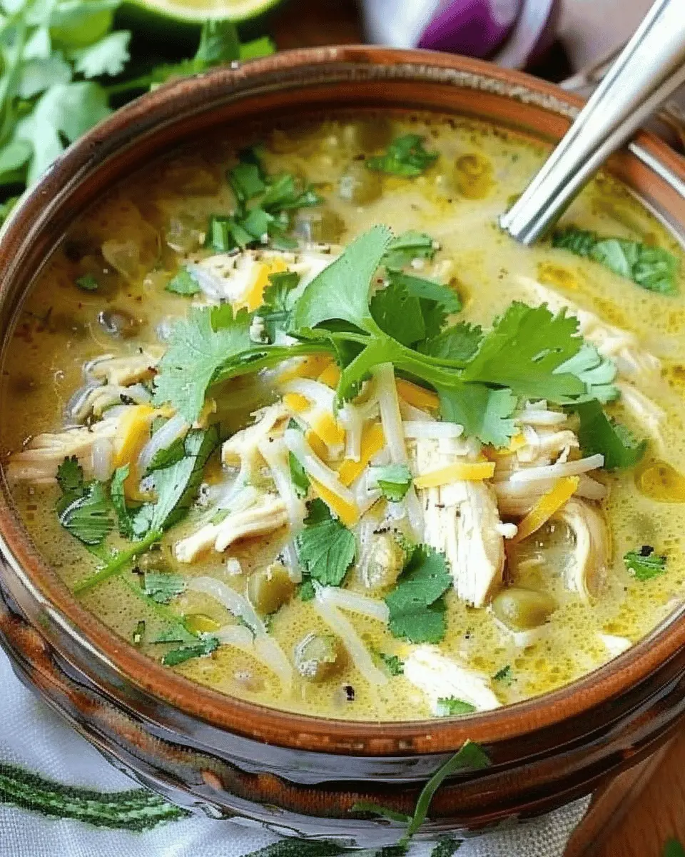 Green Chicken Enchilada Soup: Easy Comfort in a Bowl