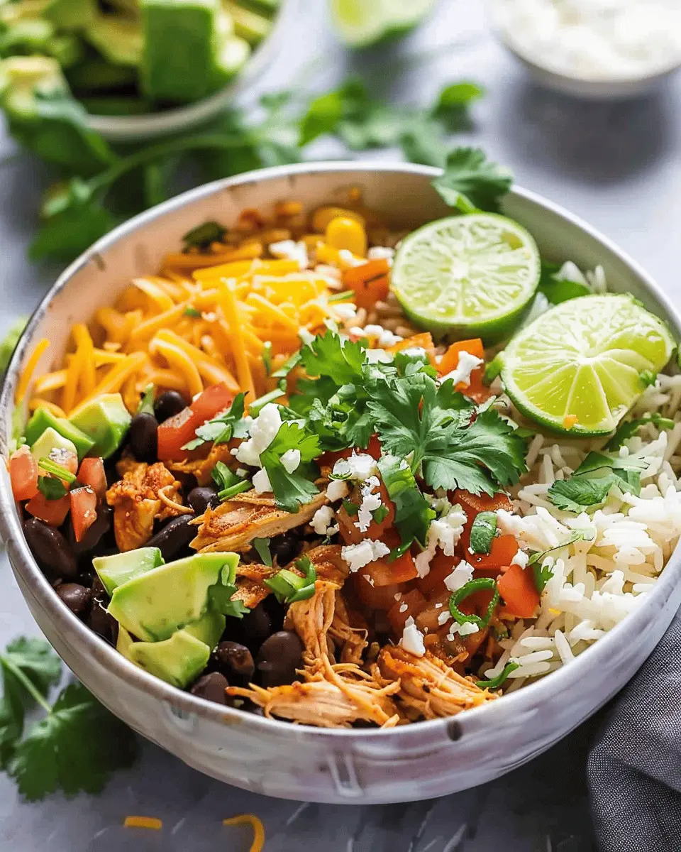 Slow Cooker Chicken Burrito Bowl: Easy, Flavorful Family Meal