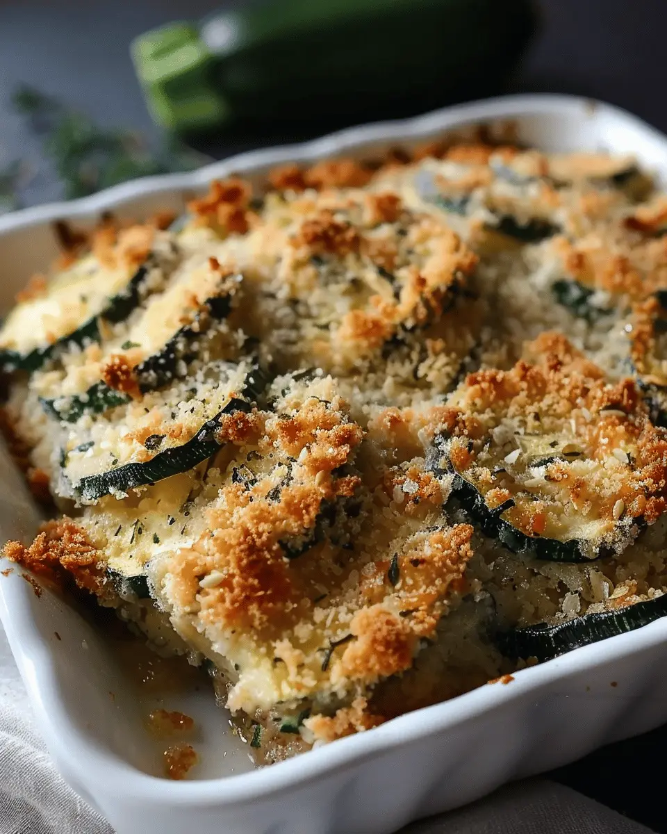 Savory Baked Zucchini Crisp