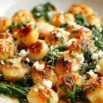 Crispy Gnocchi With Spinach And Feta