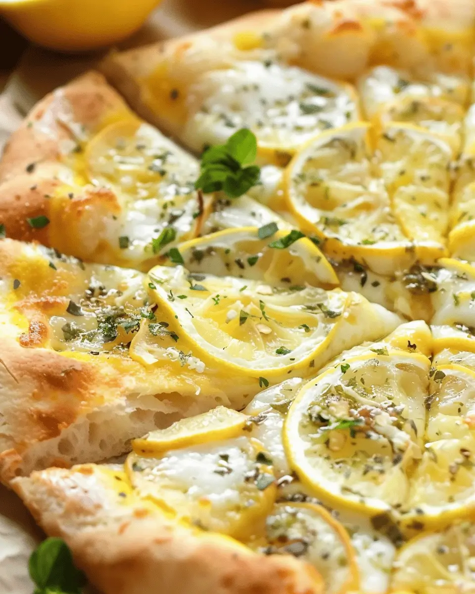 Lemon Pizza Delight: Easy Recipe with Turkey Bacon and Chicken Ham