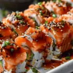 Spicy Salmon Sushi Bake