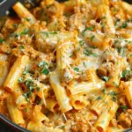 Creamy Sausage Rigatoni
