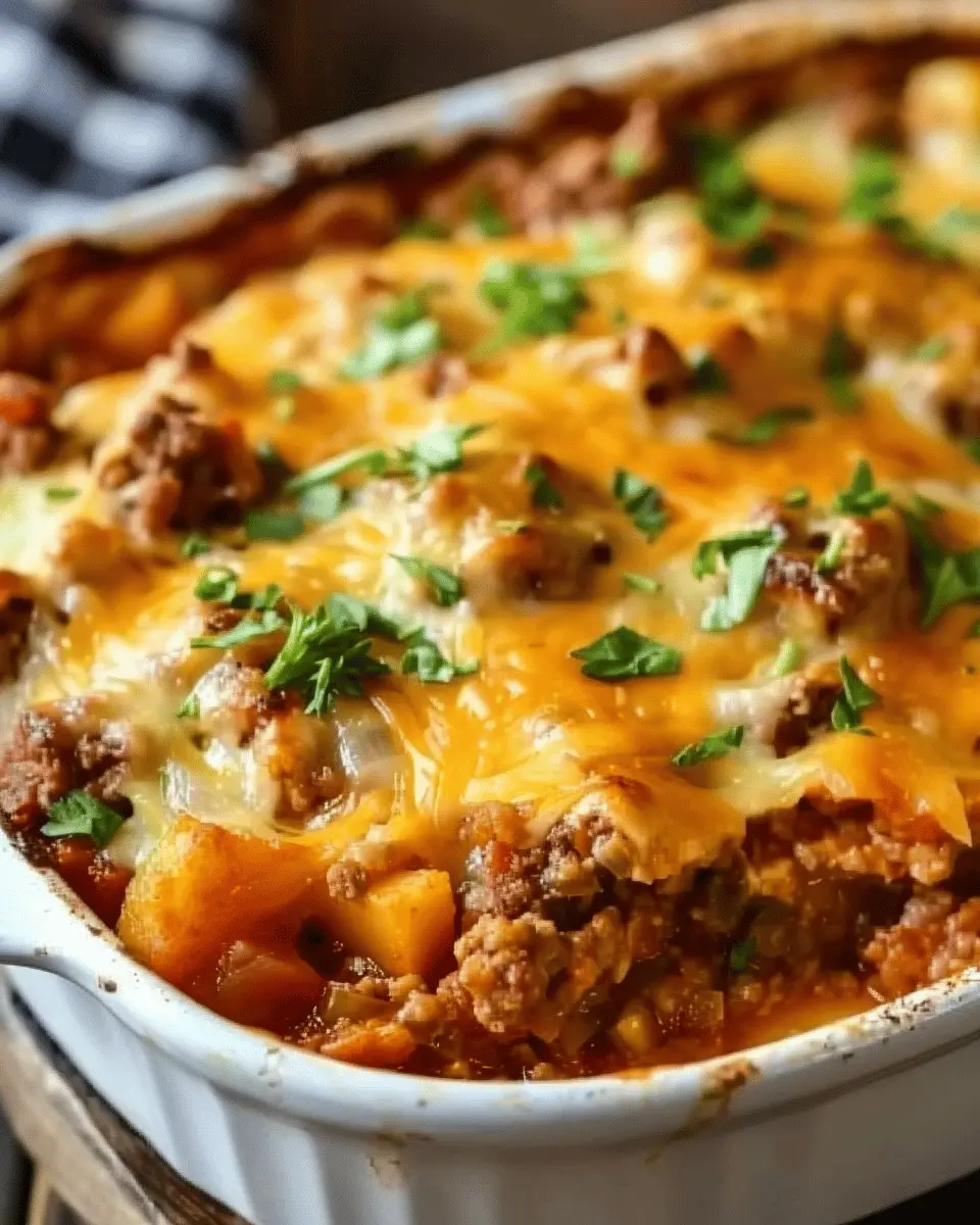 Hobo Casserole: Easy Comfort Food with Turkey Bacon and Chicken Ham