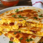 Bacon Egg and Cheese Breakfast Quesadillas