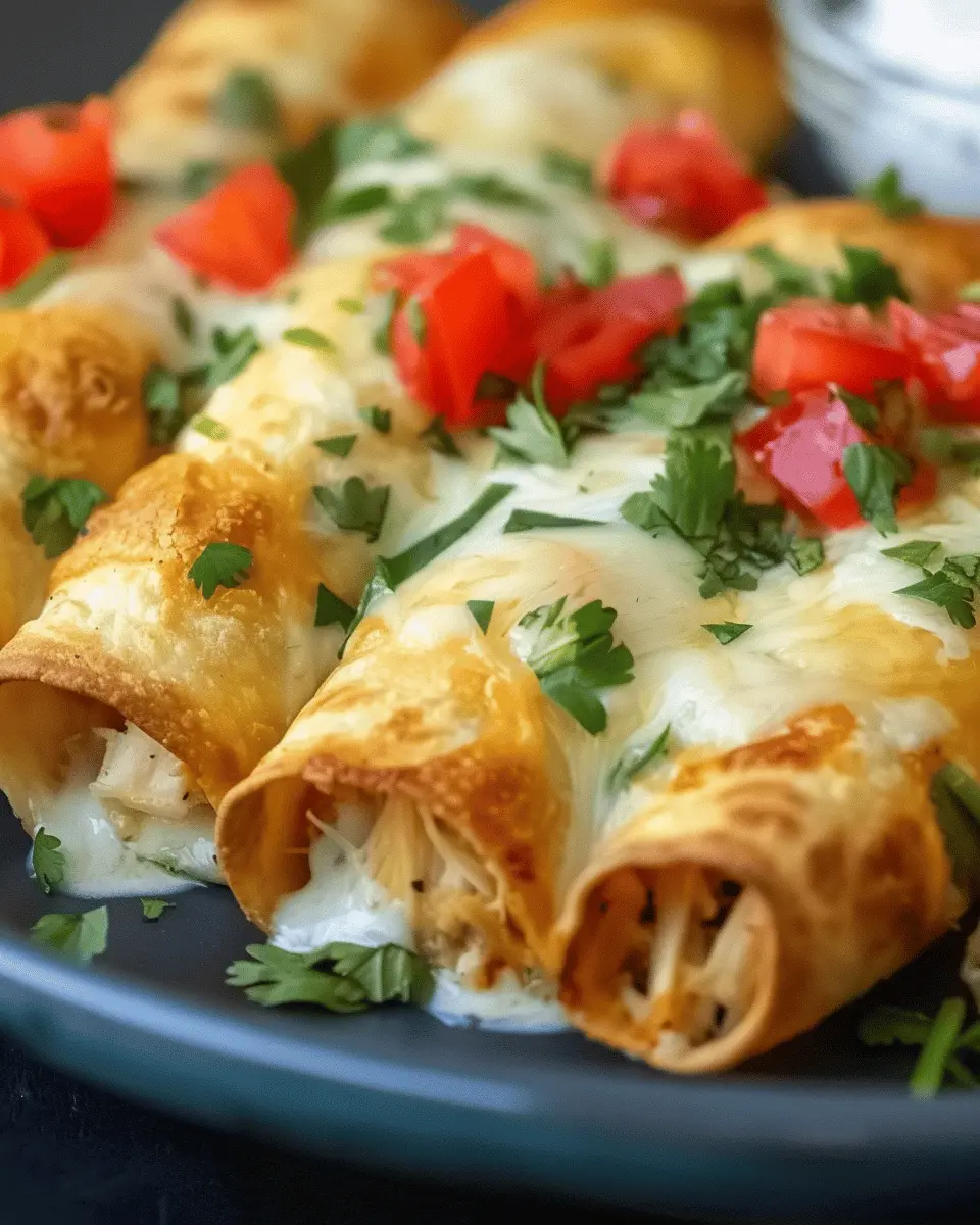 Baked Cream Cheese Chicken Taquitos: The Best Easy Recipe
