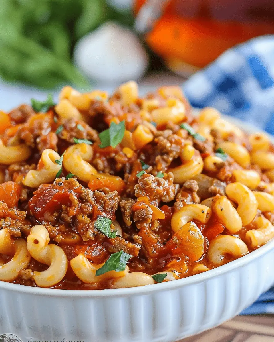 Crock Pot American Goulash: Easy Comfort Food with Turkey Bacon