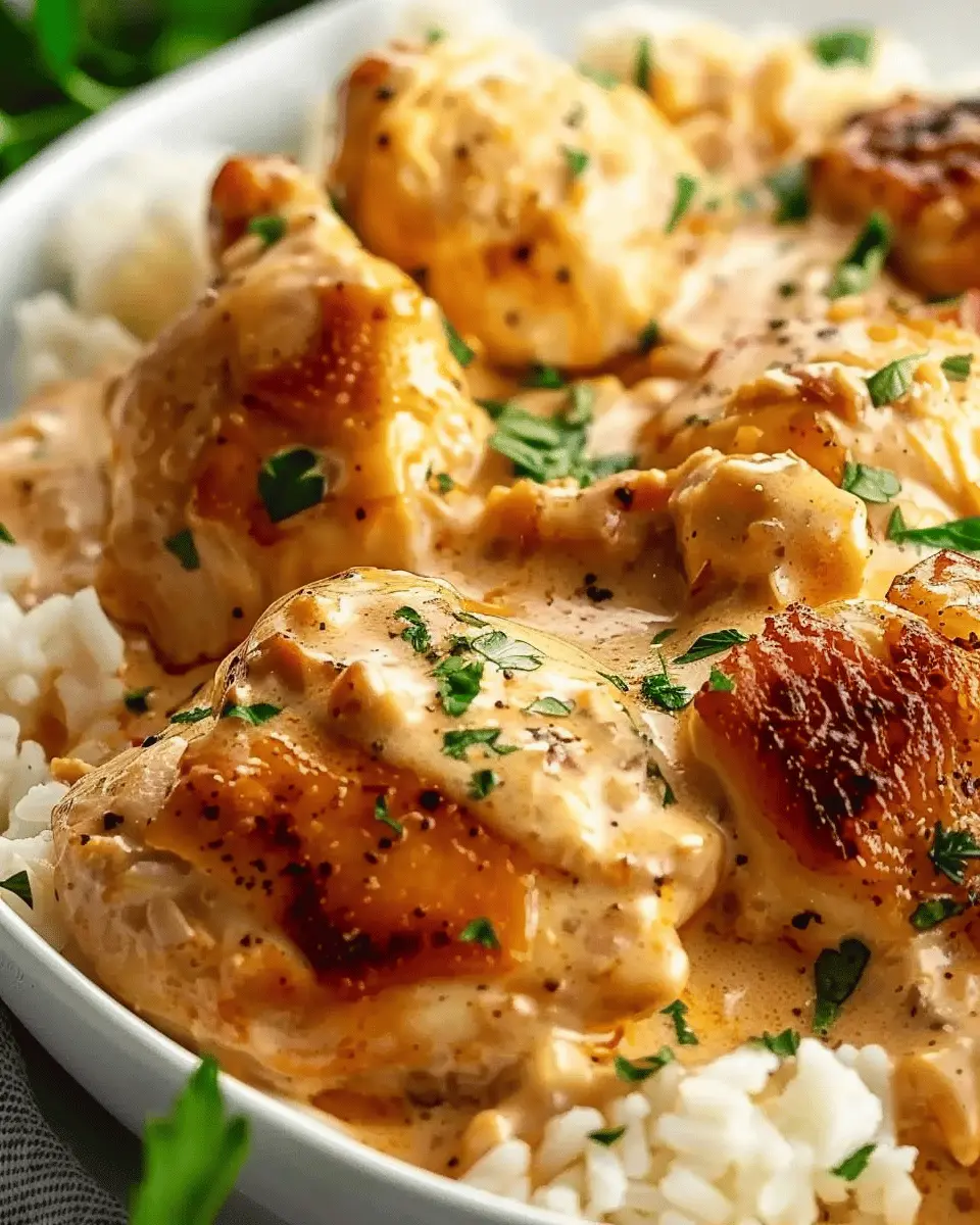 Creamy Smothered Chicken and Rice: A Cozy Indulgence at Home