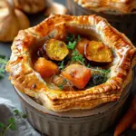 Roasted Autumn Vegetable Pot Pies