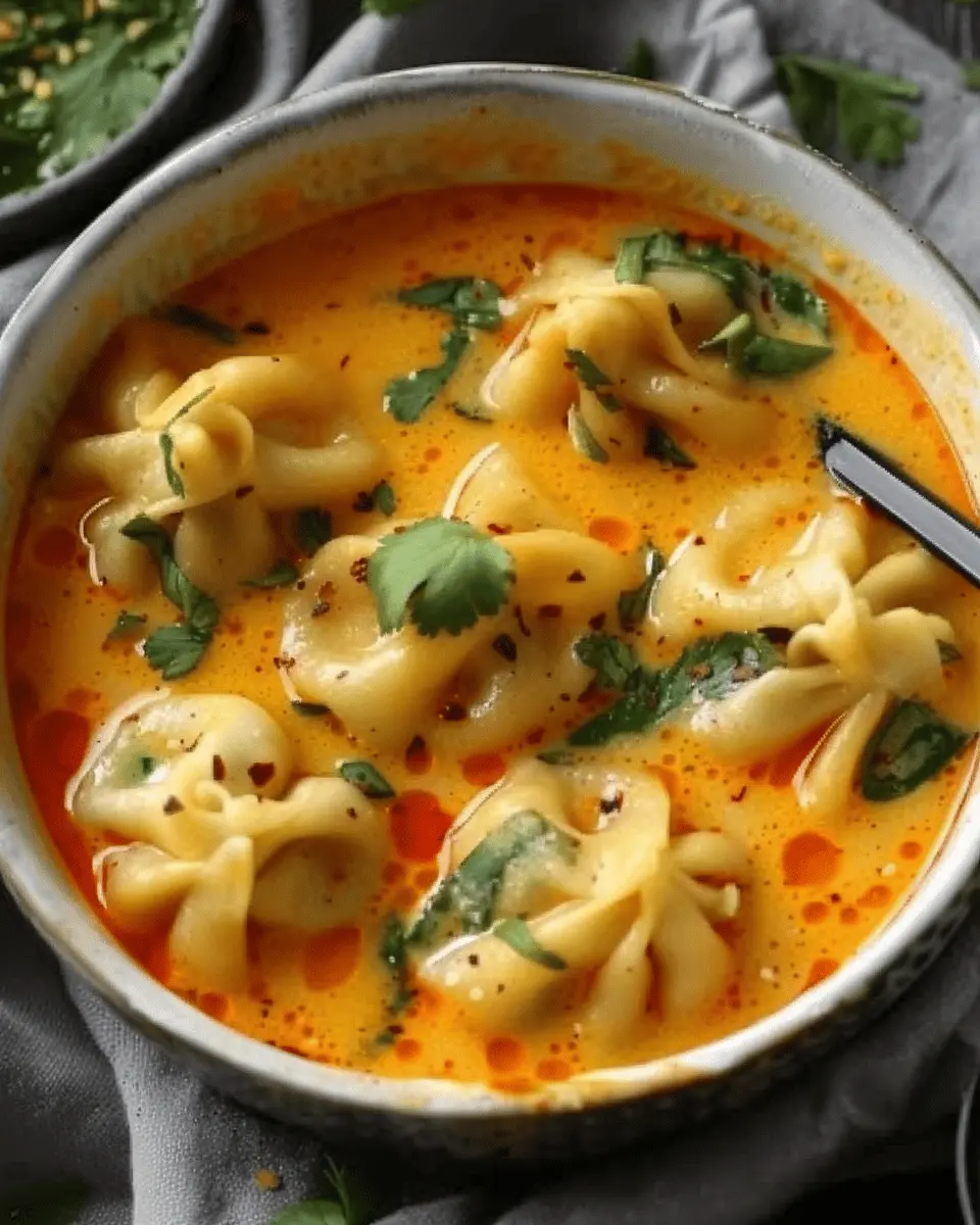 Easy Thai Coconut Curry Dumpling Soup for a Cozy Night In