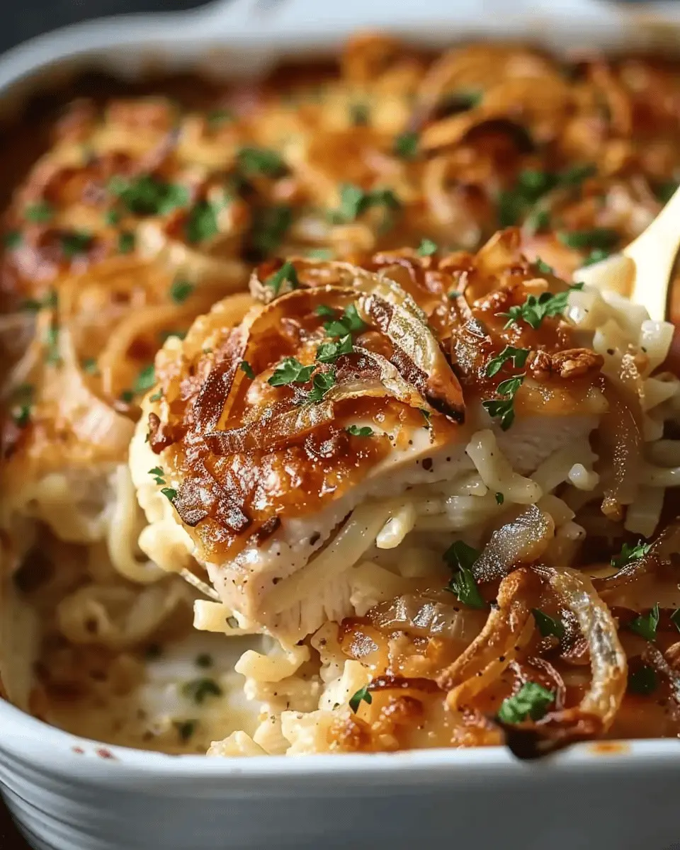 Comforting French Onion Chicken with Turkey Bacon Delight