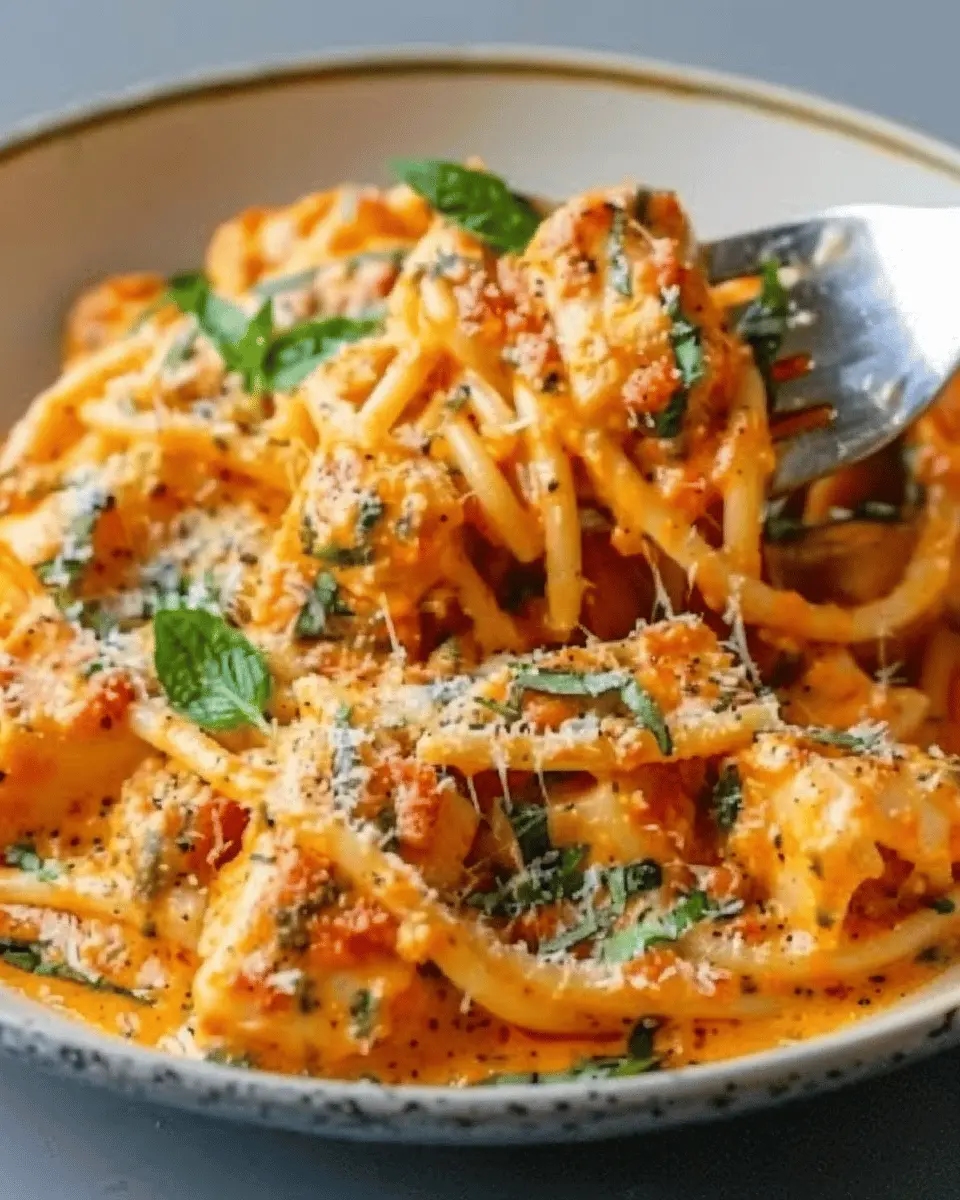 Creamy Tomato Garlic Pasta with Turkey Bacon: Easy and Delicious Recipe