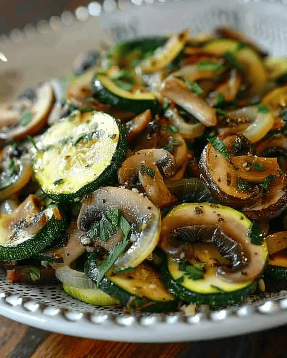 Sauteed Zucchini Mushrooms: Easy and Delicious Herb-Infused Dish