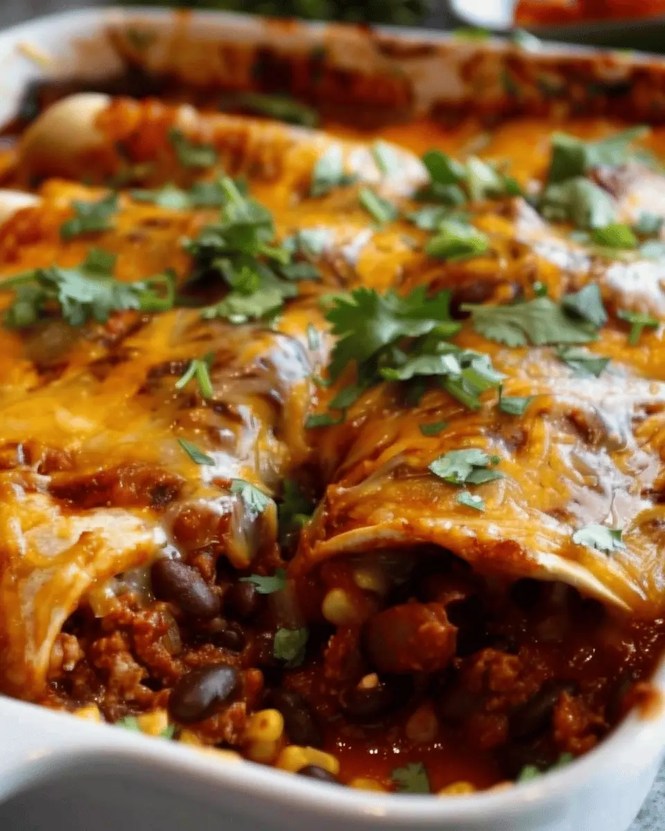 Vegetarian Black Bean Enchiladas: Easy Comfort Food Delight