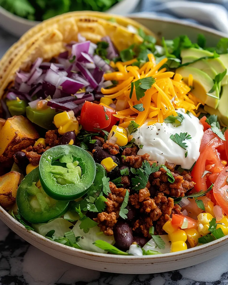 Loaded Potato Taco Bowl