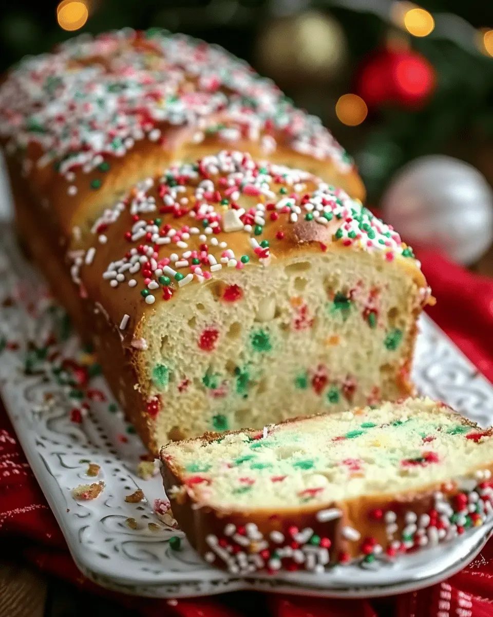 Christmas Sprinkle Buttermilk Bread: Easy Recipe for Festive Flavor