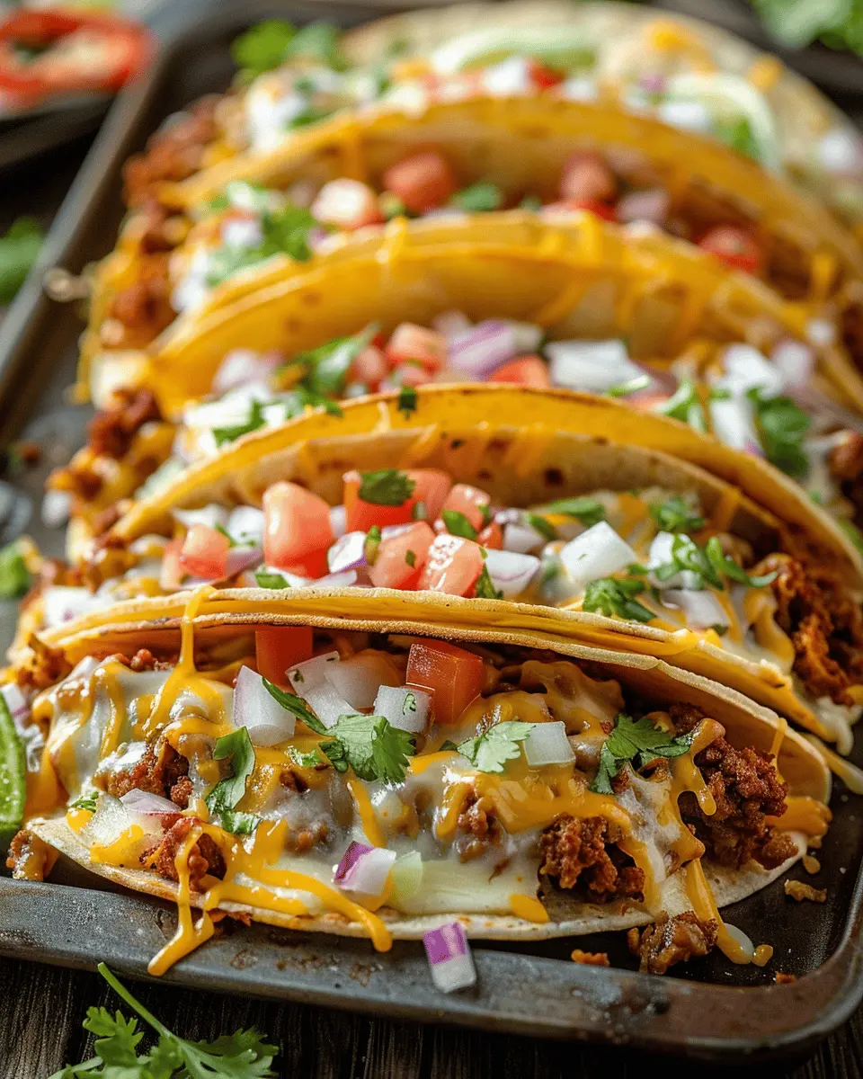 Oven-Baked Cheesy Tacos: Easy, Flavorful Family Delight