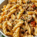 Stovetop Creamy Ground Beef Pasta