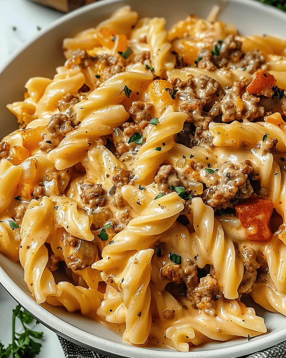 Stovetop Creamy Ground Beef Pasta: Easy, Indulgent Comfort Food