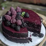 Blackberry Velvet Gothic Cake