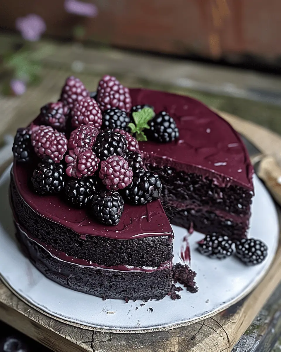 Blackberry Velvet Gothic Cake: An Indulgent Homemade Delight