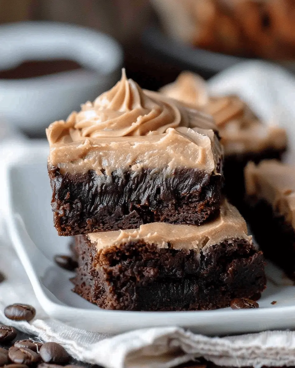 Frosted Coffee Brownies Recipe