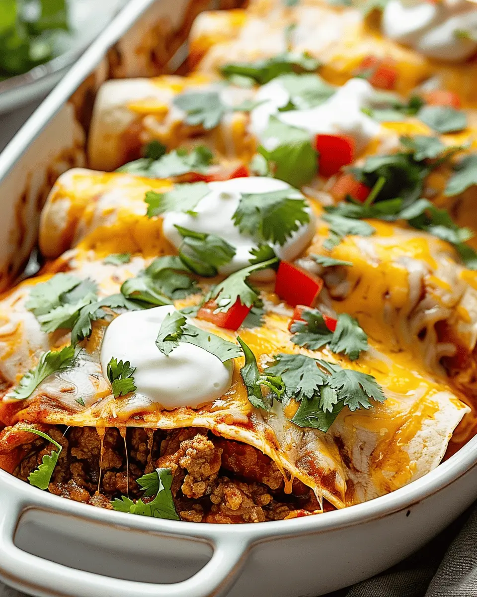 Ground Beef Enchiladas: Easy Homemade Comfort Food Delight