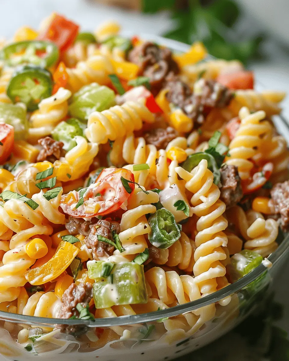 Big Mac Pasta Salad