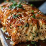 Juicy Garlic Parmesan Chicken Meatloaf