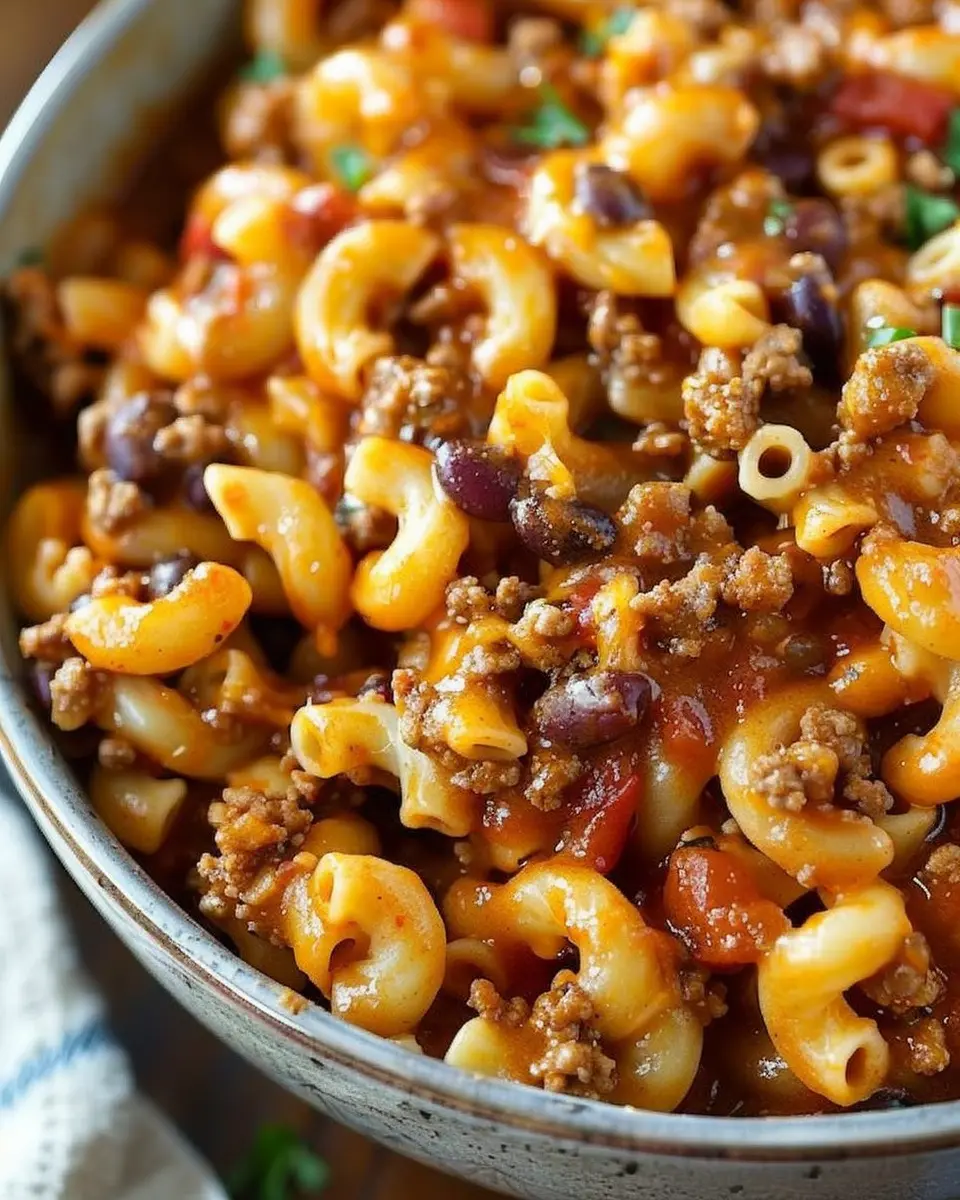 Easy Chili Mac: A Comforting Twist with Turkey Bacon and Chicken Ham
