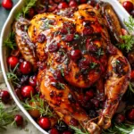 Maple Cranberry Roast Chicken