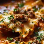 Mouthwatering One Pot Lasagna Soup