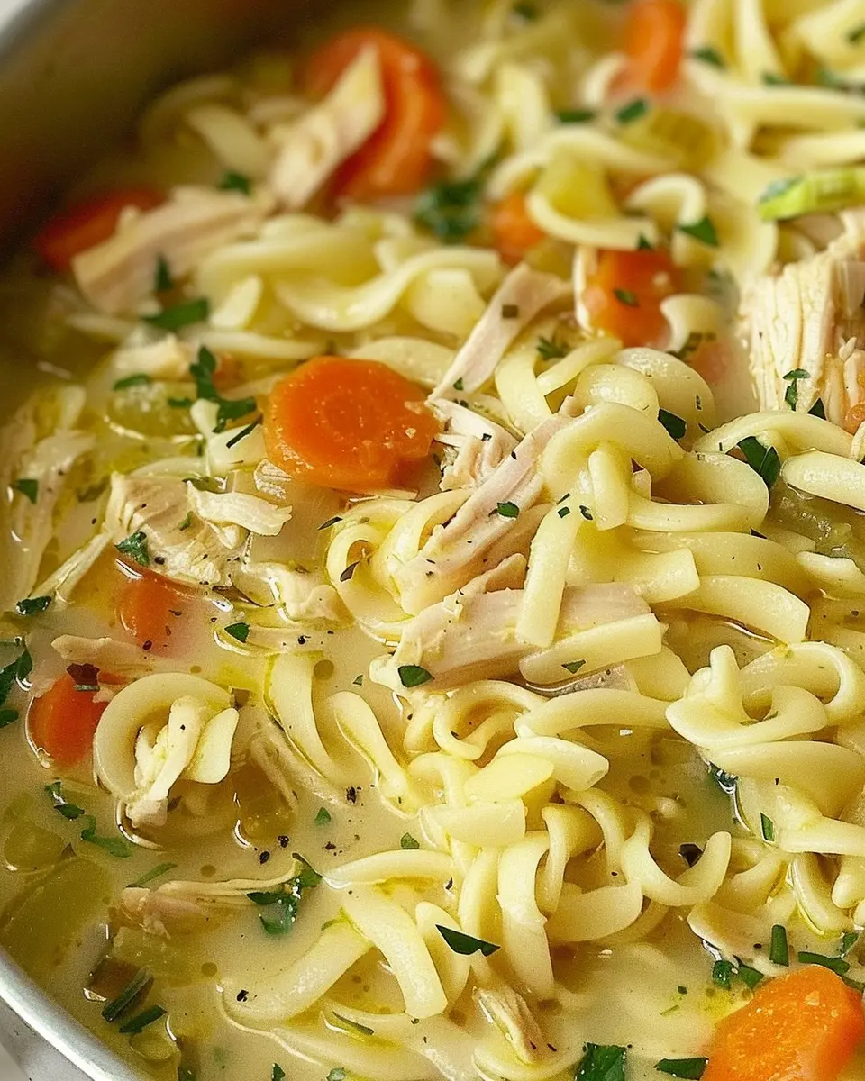 Crack Chicken Noodle Soup: Easy Comfort with Turkey Bacon and Chicken Ham