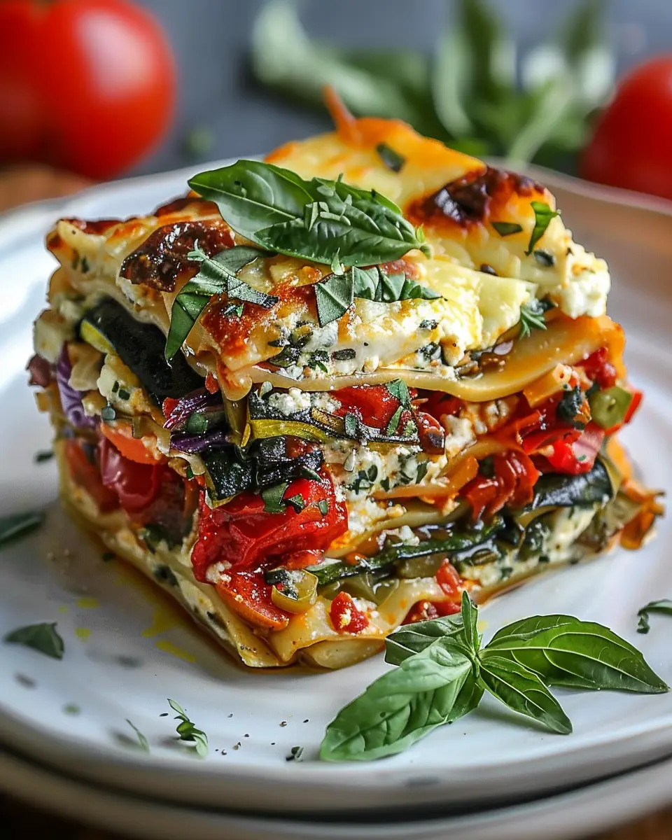 Layered Mediterranean Vegetable Lasagna: Easy &amp; Flavorful Delight