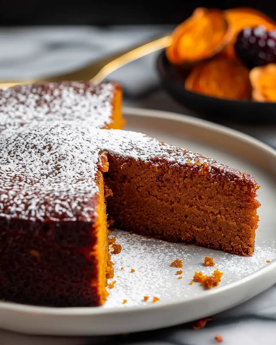 Flourless Sweet Potato Ginger Cake