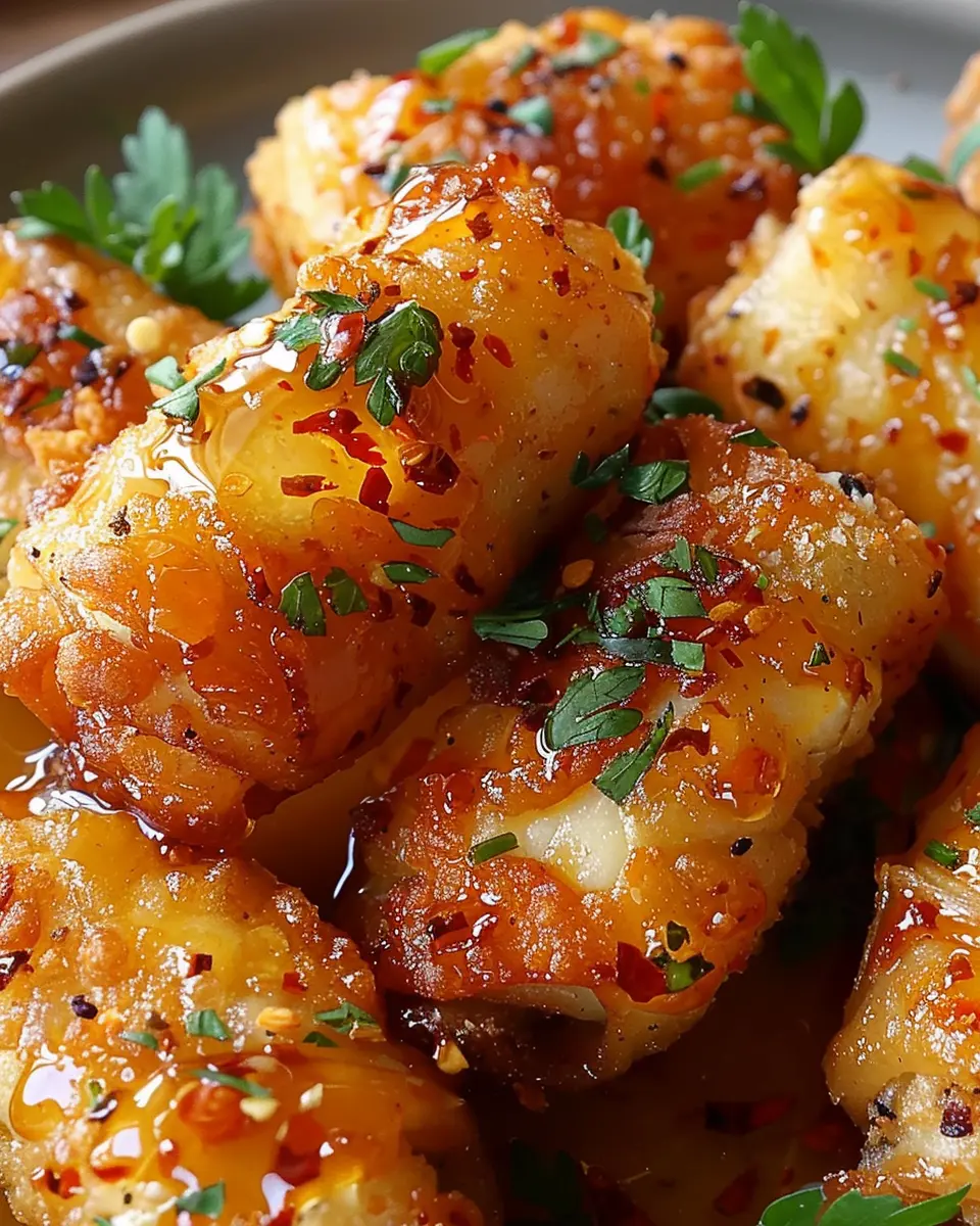 Oven Fried Feta Rolls with Chili Honey: Easy, Irresistible Snack